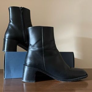 By Far Black leather boots